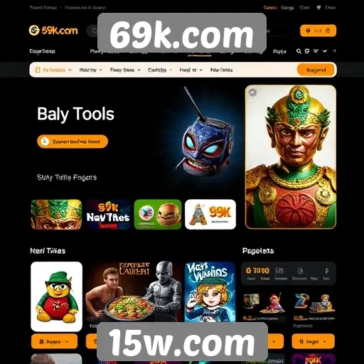 Navegação e usabilidade do site 69k.com